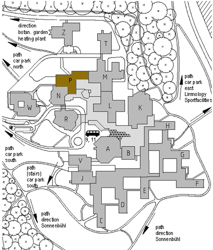 Site Map of the university